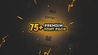 75+ Premium Fonts Pack Direct Download Link | Fonts Pack for Logo, Banner And Thumbnail