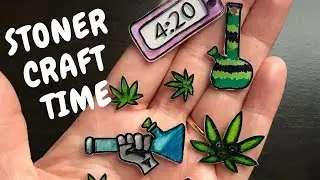 DIY Stoner Craft | Shrinky Dinks – Make your Own Key Chain, Hat Pins & More (Template Included!!!)