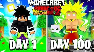 I Survived 100 DAYS as GOD BROLY in Dragon Ball Z Minecraft... Here's What Happened!