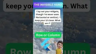 flutter widgets riddle; the Invisible Hand 🤔💭 comment  #flutter #flutterdev #flutterui #shots