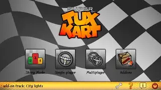Elementary Os Freya - Game Play - Super Tux Kart