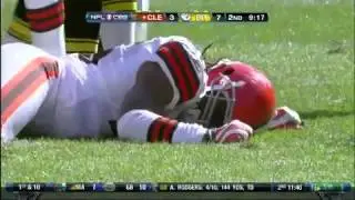 James Harrison big hit on Josh Cribbs o the Browns