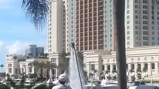 Kitty Kat and Super Star sees a water flying dude
