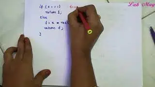 Factorial value of a given number || recursion in c || 27 || programming in c
