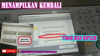 Menampilkan Menu Memory Media/Flasdisk Pada Mesin CANON IRA 6055/6065/6075