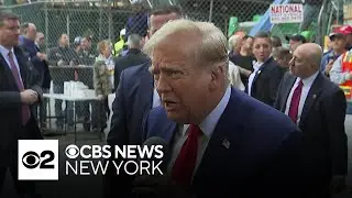 See It: Trump visits NYC construction site ahead of 