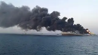 Iran’s largest navy ship catches fire, sinks in Gulf of Oman