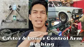 Episode #4 | #KE70 #AE86 #Caster & Lower Arm bushing. Punca steering tarik ke kiri atau ke kanan.