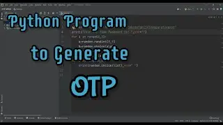Python program to generate OTP including Alphabets in Hindi