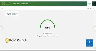 CISCO JavaScript Essential Module 1 100% Correct  Answers|| JSE 1 Module 1 Answers 2023 ||