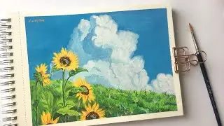 Studio Ghibli Scene Painting - My Neighbor Totoro 🌻 Gouache