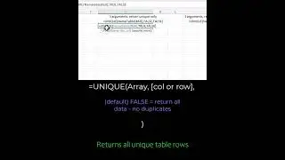 Excel - Get Distinct Values in Dynamic Arrays with UNIQUE