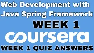 Web Development with Java Spring Framework week 1 coursera quiz answers | Web Development Coursera