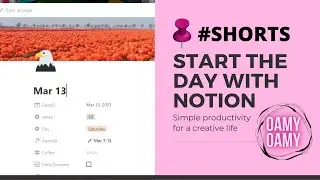 Morning Routine with Notion / Productivity #shorts #notionapp