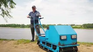 Новинка от Григория , мото буксировщик ЛЕДОРУБ
