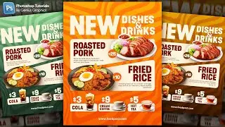 Creative Food Menu Poster Design in Photoshop