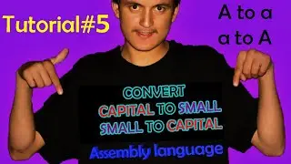 Convert small to capital and capital to small alphabets in assembly language(Hindi, Urdu).