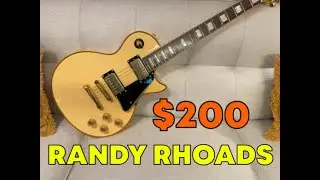 Firefly $200 Gibson Randy Rhoads '74 Les Paul Custom Style Guitar 🔥 Demo / Review / MODS