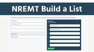 NREMT New Questions: Build a List