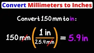 Convert Millimeters to Inches | mm to in | Dimensional Analysis | Eat Pi