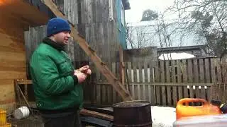Прикол. Бочка, спичка и бензин.