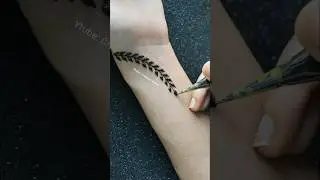 leaf Mehndi Design for beginners 😃🙌 #mehndi