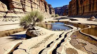 We found ANCIENT tracks in dried-Up riverbed!