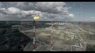 Aerial of a gas-production company