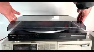 Retro Technics fully automatic turntable vinyl record deck so-j110r no hinges on lid