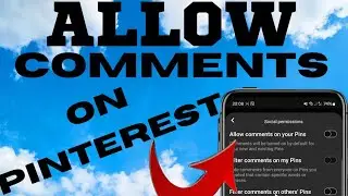 How To Allow Comments On Pinterest Pins 2024