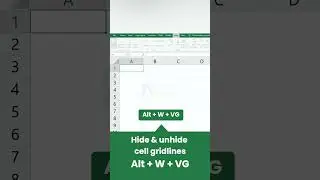 Excel Techniques for Quick Hiding and Unhiding of Cell Gridlines! 