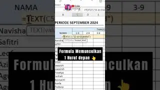 Formula Ajaib Excel ‼️ Menentukan Hari Secara Otomatis di Ms. Excel #tutorialexcel #idekreatif