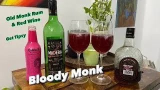 Bloody Monk Cocktail - Rum & Red Wine | Old Monk | Get Tipsy 🥃🍷