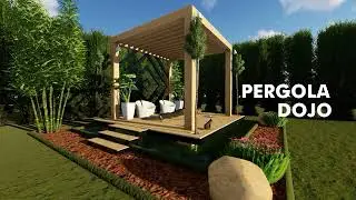 Construart - Proyecto: PERGOLA DOJO - 3D (Render)