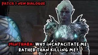 Minthara Reaction If We Knocked Her Out In Act I (All Options) [Patch 7 New Dialogue]
