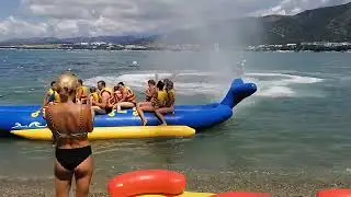 Геленджик. Приплытие супербанана в открытое море