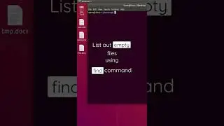 List out empty files using find command in Linux