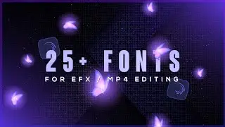 Best Fonts Pack for Efx / Mp4 Editing 👀🔥 | Crazy Tech Tutorials
