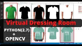 PYTHON OPENCV Virtual Dressing Room | Image processing | Virtual try on | dressing-in-order