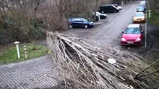 Mega Sturm „Friederike“  hat uns erwischt, großer Schaden[Leipzig 18.01.18]