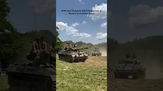 WWII Tank Parade at WWII Encampment - Museum of American Armor #shorts