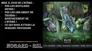 RAID : SHADOW LEGENDS - NOUVELLE REFORMES POUR L'HYDRE, PLARIUM CASSE TOUT !!! ET NOUS ALORS?