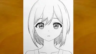 Beautiful Anime Girl Drawing || Easy Anime Sketch Ideas || How to Draw Anime