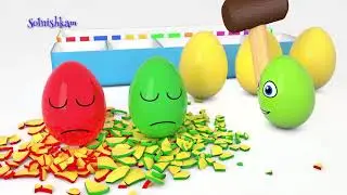 Мультик для детей Яйца с сюрпризом и молоток Учим цвета Surprise eggs Развивающий мультик для детей