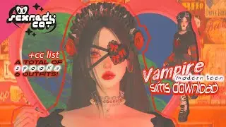 vampire teen sim download ´´*~☆✿ | cas: sims 4 + full cc list