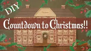 DIY Countdown to Christmas Calendar House Craft