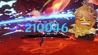 lvl 90 Childe + lvl 90 skyward harp r1 = chaos