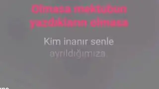 Karaoke Şarkılar Yeni Türkü Olmasa Mektubun