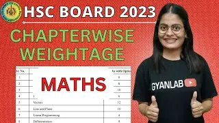 🔴 HSC 2023 | Maths Weightage | Marks Distribution | Gyanlab | Anjali Patel