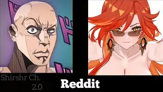 ANIME vs REDDIT (The Rock Reaction Meme) | GENSHIN IMPACT part 34